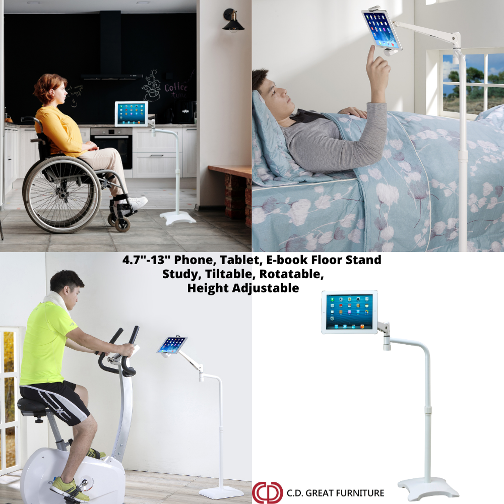 Adjustable Mobile Phone& Tablet Floor Stand Holder