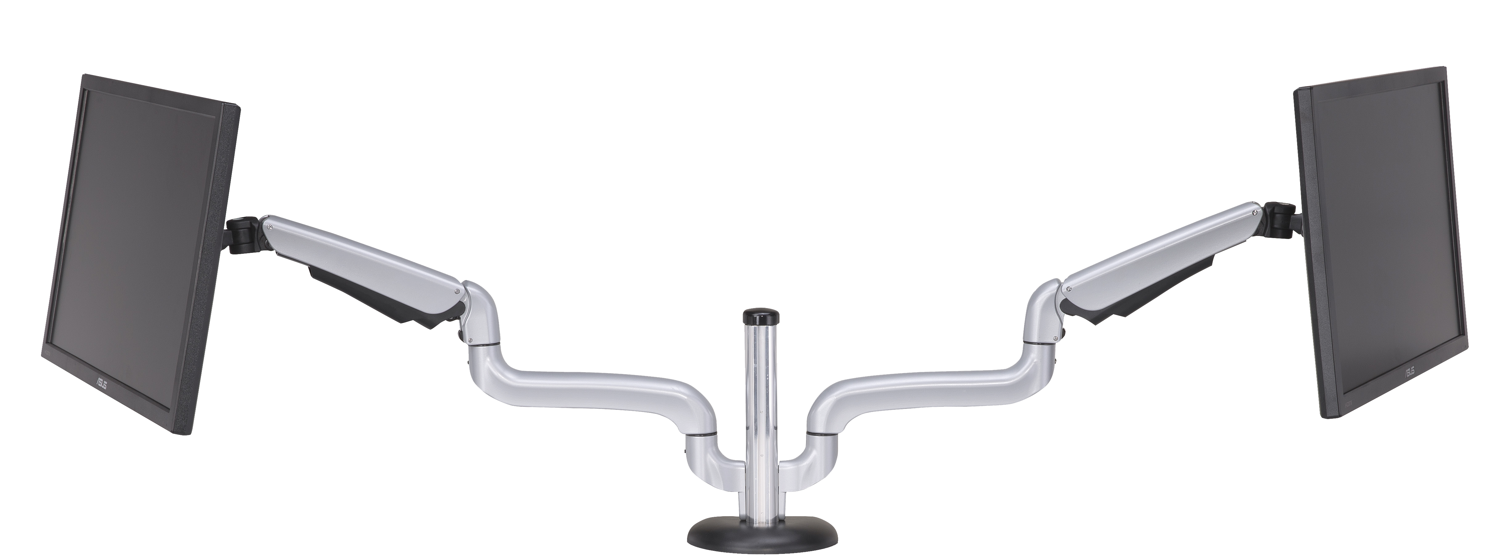 Gas Spring Dual Monitor Mount