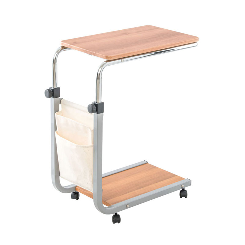 Bedside Tray Table, Overbed Table with Wheels