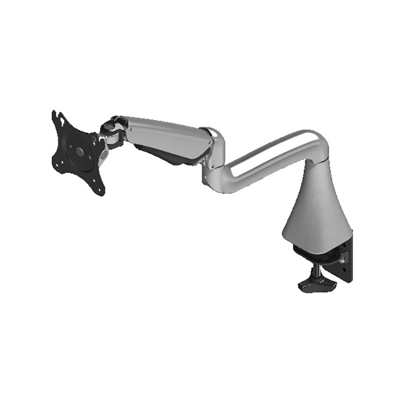 Gas Spring Single Monitor Arm Desk Mount for LCD Screen with Mini Desk Clamp