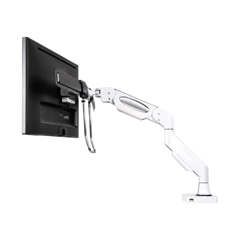 Dual Monitor Desk Mount with Crossbar & Handle