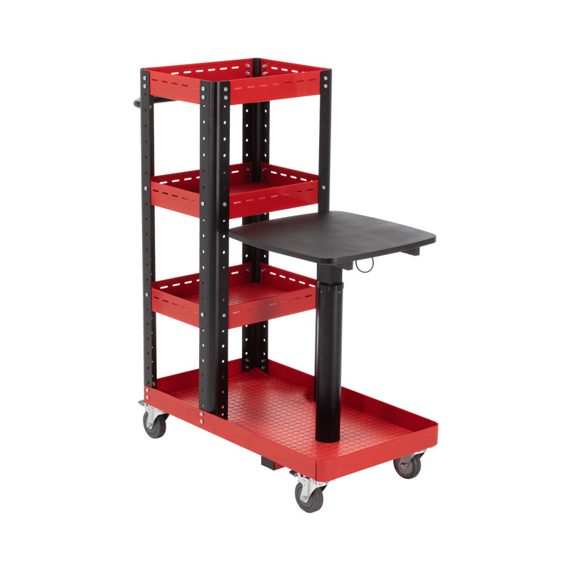 Mobile Workstation Cart with Lifting Table