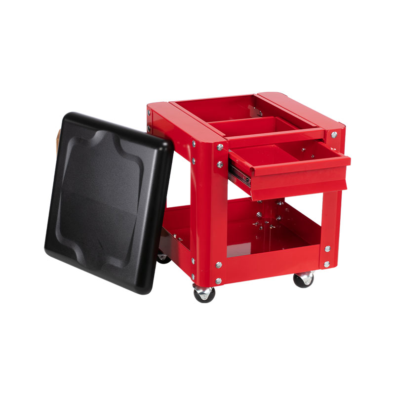 Rolling Tool Chest Seat With One Drawer